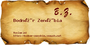 Bodnár Zenóbia névjegykártya